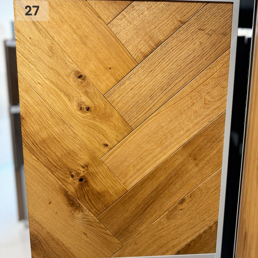 Kensington Engineered Real Wood Herringbone Oak Natural Brushed Oiled